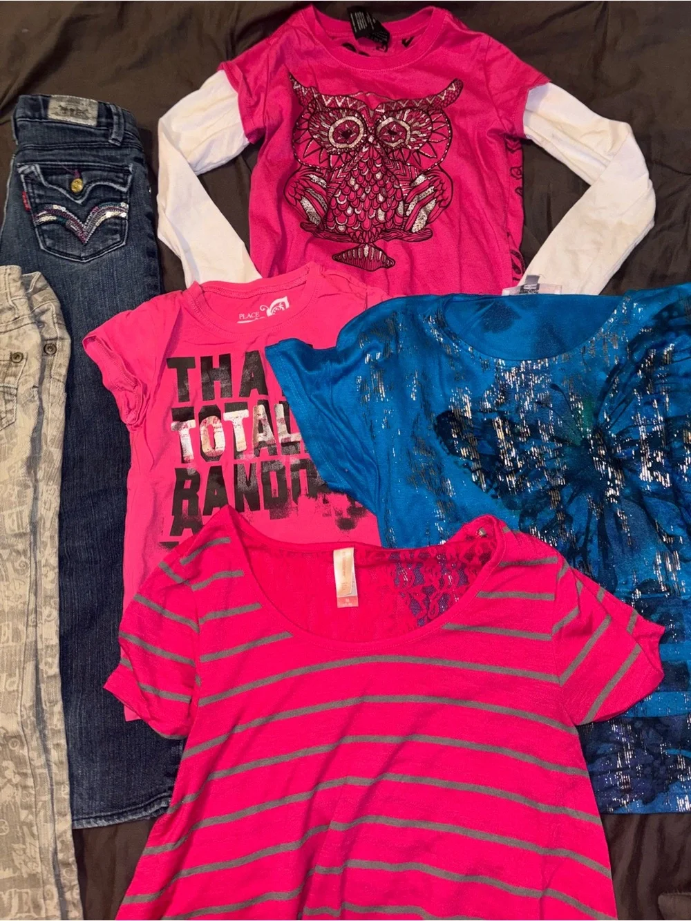 Girls size 6/7 clothing lot 8 piece. Levi’s, justice